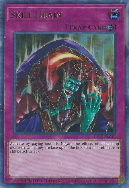 Skill Drain trading card from The Lost Art Promotion Skill Drain - The Lost Art Promotion YuGiOh trading card