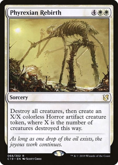 Phyrexian Rebirth - Commander 2019 Magic: The Gathering trading card