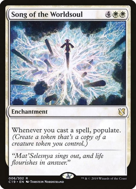 Song of the Worldsoul - Commander 2019 Magic: The Gathering trading card
