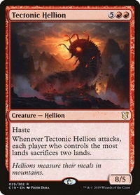 Tectonic Hellion - Commander 2019 (C19) #29 - Rare Magic: The Gathering Trading Card