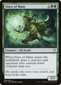 Voice of Many - Commander 2019 (C19) #36 - Uncommon Magic: The Gathering Trading Card