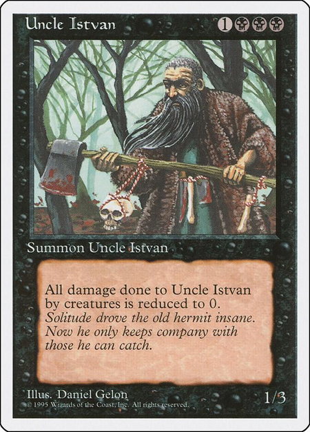 Uncle Istvan - Fourth Edition Magic: The Gathering trading card