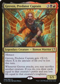 Greven, Predator Captain - Commander 2019 (C19) #43 - Mythic Magic: The Gathering Trading Card