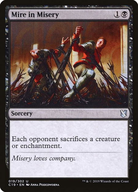 Mire in Misery - Commander 2019 Magic: The Gathering trading card