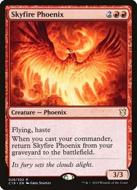 Skyfire Phoenix - Commander 2019 (C19) #28 - Rare Magic: The Gathering Trading Card