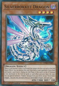 Silverrokket Dragon - Structure Deck: Rokket Revolt (SDRR) #SDRR-EN001 - Super Rare YuGiOh Trading Card