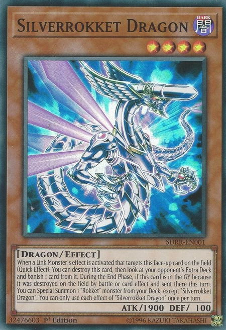 Silverrokket Dragon - Structure Deck: Rokket Revolt YuGiOh trading card