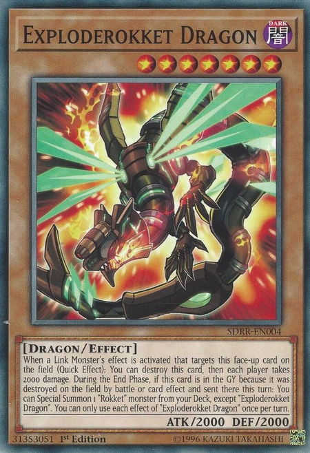 Exploderokket Dragon - Structure Deck: Rokket Revolt YuGiOh trading card