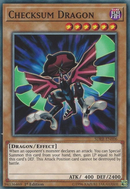 Checksum Dragon - Structure Deck: Rokket Revolt YuGiOh trading card