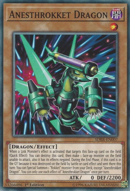 Anesthrokket Dragon - Structure Deck: Rokket Revolt YuGiOh trading card