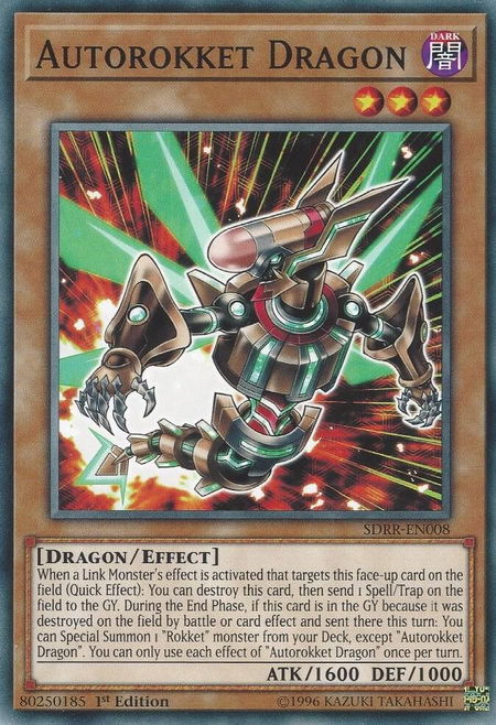 Autorokket Dragon - Structure Deck: Rokket Revolt YuGiOh trading card