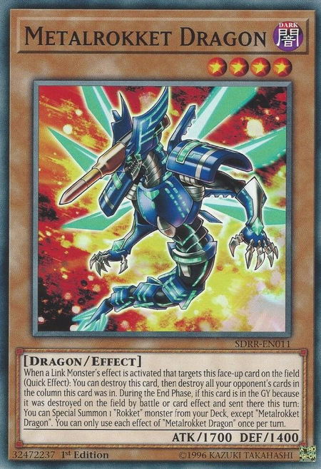 Metalrokket Dragon - Structure Deck: Rokket Revolt YuGiOh trading card