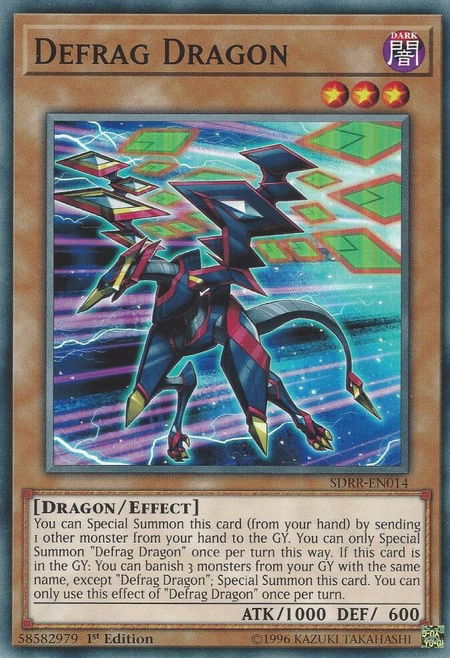 Defrag Dragon - Structure Deck: Rokket Revolt YuGiOh trading card