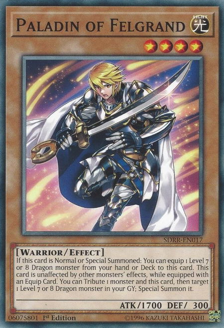 Paladin of Felgrand - Structure Deck: Rokket Revolt YuGiOh trading card