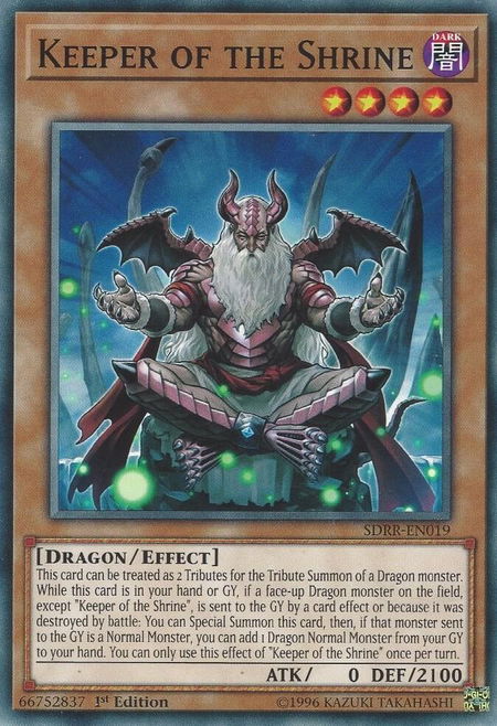 Keeper of the Shrine - Structure Deck: Rokket Revolt YuGiOh trading card