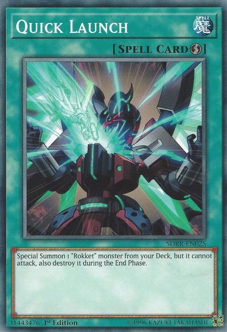 Quick Launch - Structure Deck: Rokket Revolt YuGiOh trading card