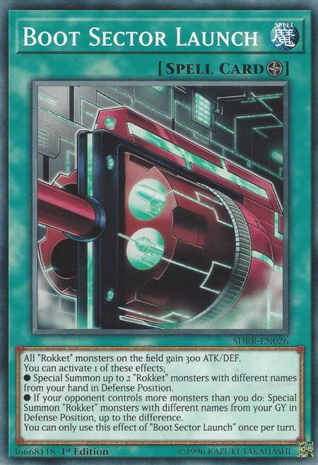 Boot Sector Launch - Structure Deck: Rokket Revolt YuGiOh trading card
