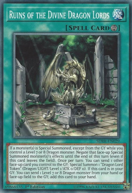 Ruins of the Divine Dragon Lords - Structure Deck: Rokket Revolt YuGiOh trading card