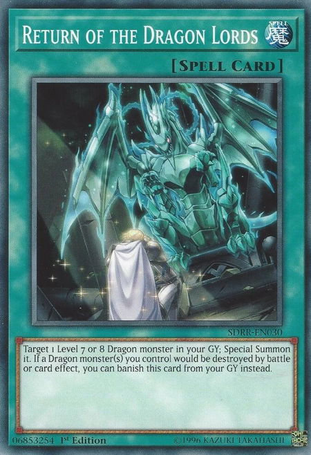 Return of the Dragon Lords - Structure Deck: Rokket Revolt YuGiOh trading card