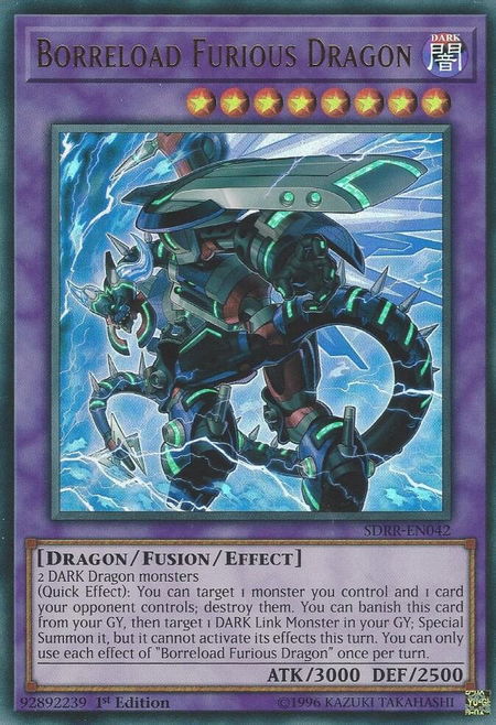 Borreload Furious Dragon - Structure Deck: Rokket Revolt YuGiOh trading card