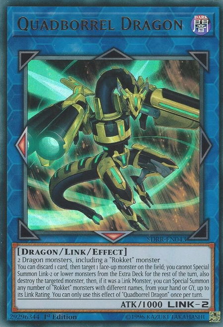 Quadborrel Dragon - Structure Deck: Rokket Revolt YuGiOh trading card