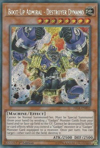 Boot-Up Admiral - Destroyer Dynamo - Fists of the Gadgets (FIGA) #FIGA-EN002 - Secret Rare YuGiOh Trading Card