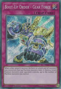 Boot-Up Order - Gear Force - Fists of the Gadgets (FIGA) #FIGA-EN004 - Secret Rare YuGiOh Trading Card