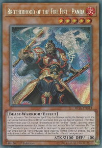 Brotherhood of the Fire Fist - Panda - Fists of the Gadgets (FIGA) #FIGA-EN013 - Secret Rare YuGiOh Trading Card