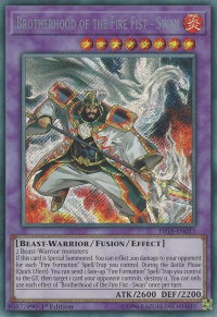Brotherhood of the Fire Fist - Swan - Fists of the Gadgets (FIGA) #FIGA-EN015 - Secret Rare YuGiOh Trading Card