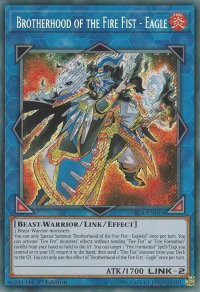Brotherhood of the Fire Fist - Eagle - Fists of the Gadgets (FIGA) #FIGA-EN016 - Secret Rare YuGiOh Trading Card