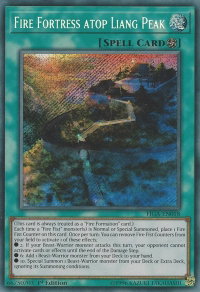 Fire Fortress atop Liang Peak - Fists of the Gadgets (FIGA) #FIGA-EN018 - Secret Rare YuGiOh Trading Card