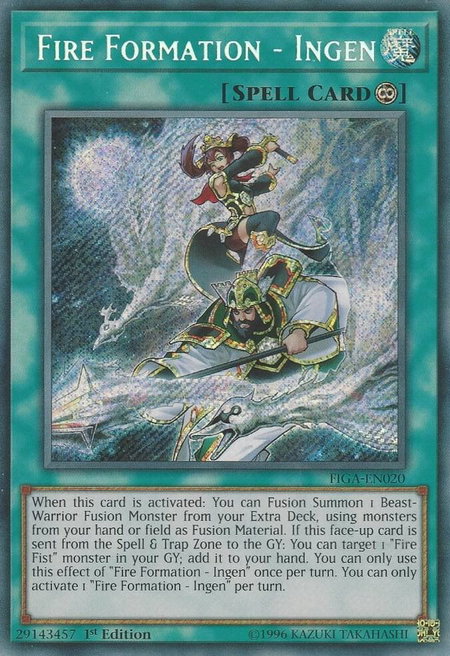 Fire Formation - Ingen trading card from Fists of the Gadgets Fire Formation - Ingen - Fists of the Gadgets YuGiOh trading card