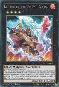 Brotherhood of the Fire Fist - Cardinal - Fists of the Gadgets (FIGA) #FIGA-EN026 - Super Rare YuGiOh Trading Card