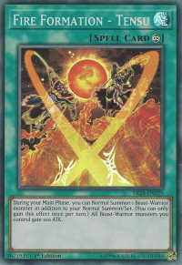 Fire Formation - Tensu - Fists of the Gadgets (FIGA) #FIGA-EN029 - Super Rare YuGiOh Trading Card