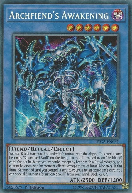 Archfiend's Awakening trading card from Fists of the Gadgets Archfiend's Awakening - Fists of the Gadgets YuGiOh trading card