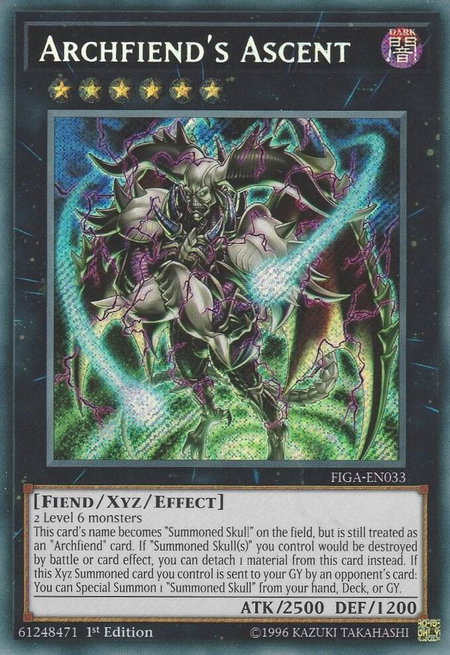 Archfiend's Ascent trading card from Fists of the Gadgets Archfiend's Ascent - Fists of the Gadgets YuGiOh trading card