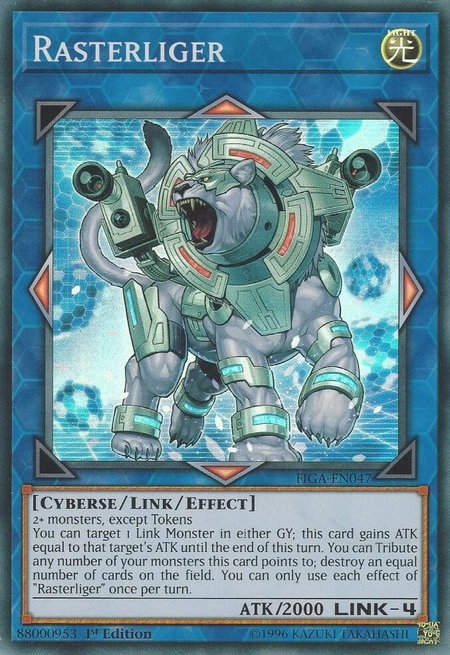 Rasterliger trading card from Fists of the Gadgets Rasterliger - Fists of the Gadgets YuGiOh trading card
