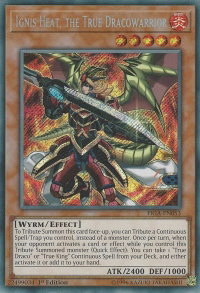 Ignis Heat, the True Dracowarrior - Fists of the Gadgets (FIGA) #FIGA-EN053 - Secret Rare YuGiOh Trading Card