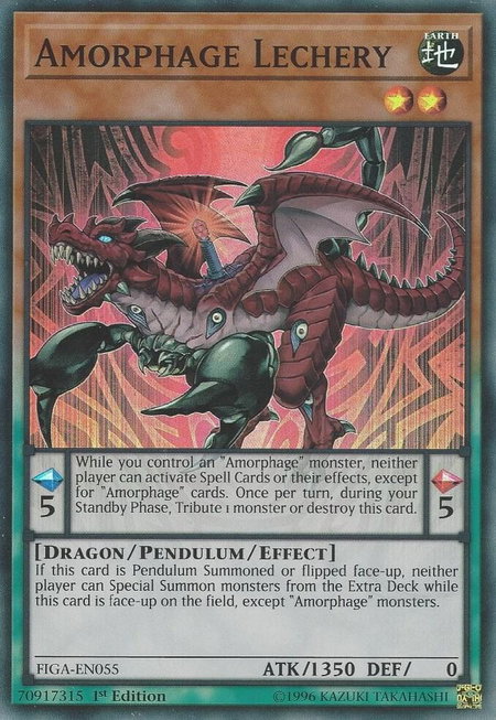 Amorphage Lechery trading card from Fists of the Gadgets Amorphage Lechery - Fists of the Gadgets YuGiOh trading card