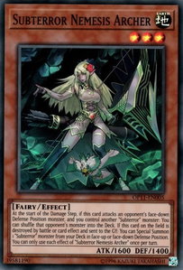 Subterror Nemesis Archer - OTS Tournament Pack 11 (OP11) #OP11-EN005 - Super Rare YuGiOh Trading Card