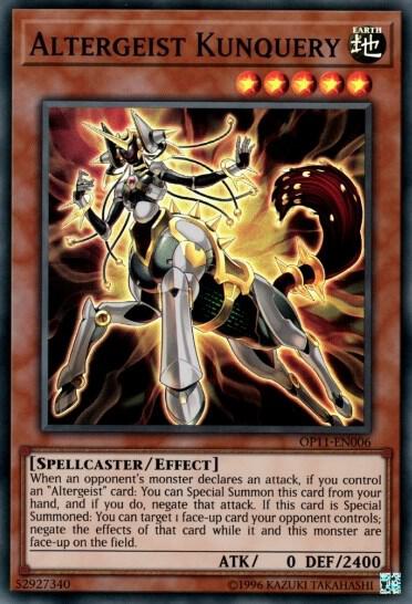 Altergeist Kunquery trading card from OTS Tournament Pack 11 Altergeist Kunquery - OTS Tournament Pack 11 YuGiOh trading card