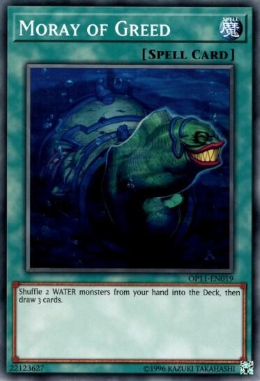 Moray of Greed trading card from OTS Tournament Pack 11 Moray of Greed - OTS Tournament Pack 11 YuGiOh trading card