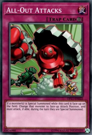 All-Out Attacks trading card from OTS Tournament Pack 11 All-Out Attacks - OTS Tournament Pack 11 YuGiOh trading card