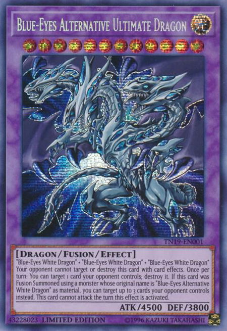 Blue-Eyes Alternative Ultimate Dragon - 2019 Gold Sarcophagus Tin YuGiOh trading card
