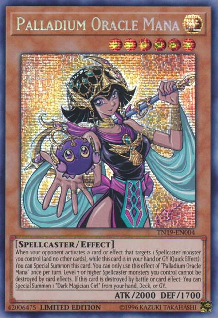 Palladium Oracle Mana - 2019 Gold Sarcophagus Tin YuGiOh trading card