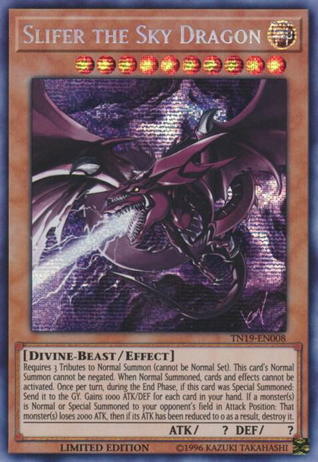 Slifer the Sky Dragon - 2019 Gold Sarcophagus Tin YuGiOh trading card