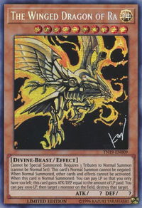 The Winged Dragon of Ra - 2019 Gold Sarcophagus Tin (CT16) #TN19-EN009 - Prismatic Secret Rare YuGiOh Trading Card