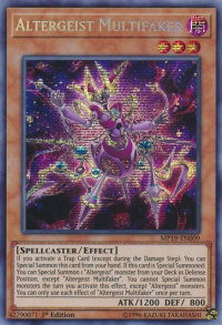 Altergeist Multifaker - 2019 Gold Sarcophagus Tin Mega Pack (MP19) #MP19-EN009 - Prismatic Secret Rare YuGiOh Trading Card