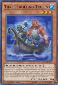 Three Trolling Trolls - 2019 Gold Sarcophagus Tin Mega Pack (MP19) #MP19-EN015 - Common / Short Print YuGiOh Trading Card