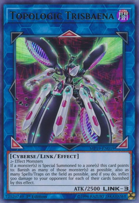 Topologic Trisbaena - 2019 Gold Sarcophagus Tin Mega Pack YuGiOh trading card